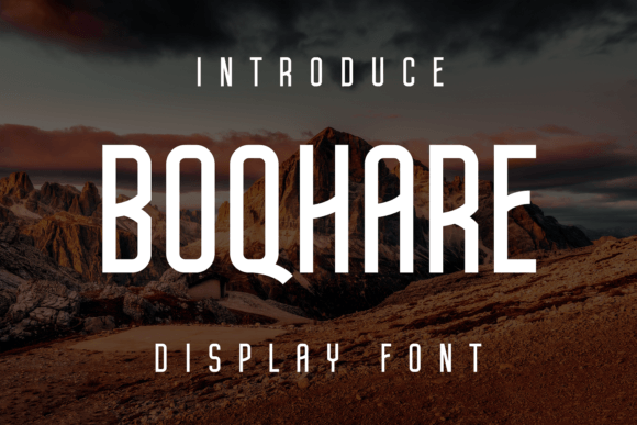 Boqhare: A Bold Display Font for Modern Designers