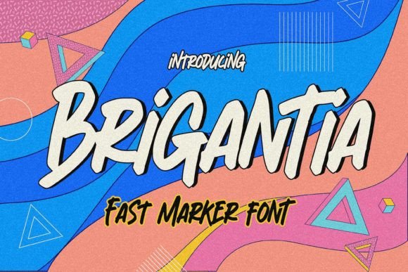 Brigantia: A Bold and Textured Font for Modern Designers