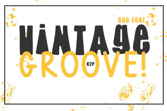 Bring Nostalgia to Your Designs with the Vintage Groove Duo Font