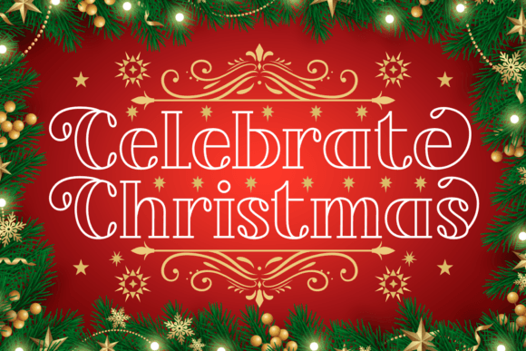 Celebrate Christmas: A Festive Font for Holiday Creativity