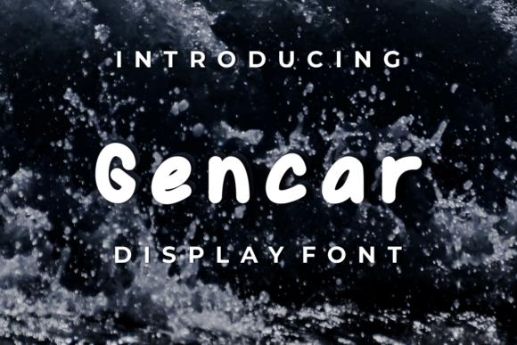 Gencar: A Playful Display Font with Professional Potential