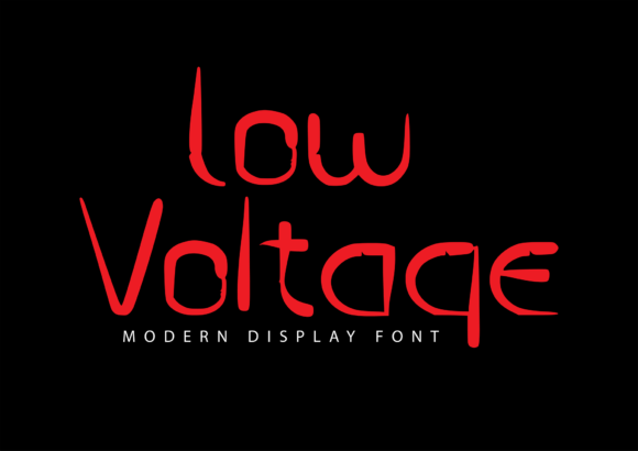 Low Voltage: The Modern Display Font with a Sci-Fi Edge