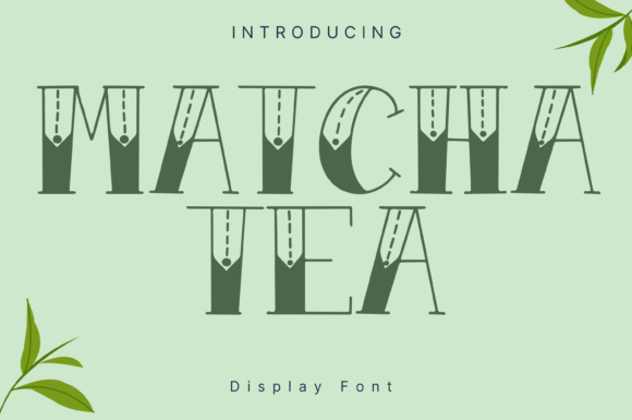 Matcha Tea: A Fresh Typography Choice for Modern Design