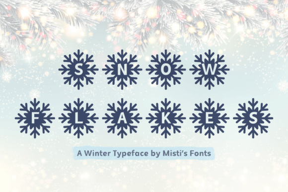 MF Snowflakes: A Handcrafted Winter Font for Creative Holiday Projects