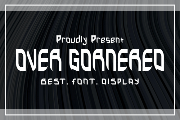 Over Gornered – A Bold Display Font for Modern Branding