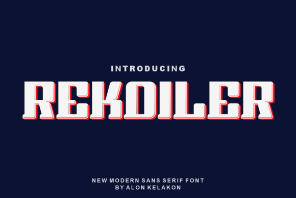Rekoiler: A Bold Display Font for Modern Design