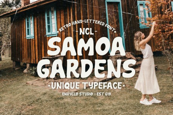 Samoa Gardens: A Versatile Retro-Style Display Font