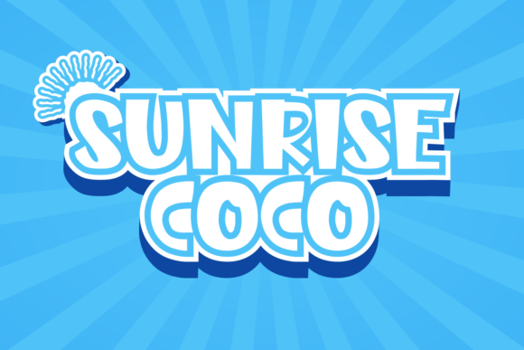 Sunrise Coco: A Playful Display Font for Creative Projects
