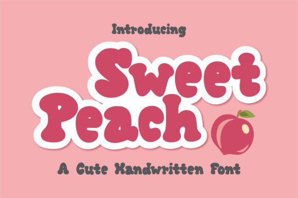 Sweet Peach: A Groovy Handwritten Display Font
